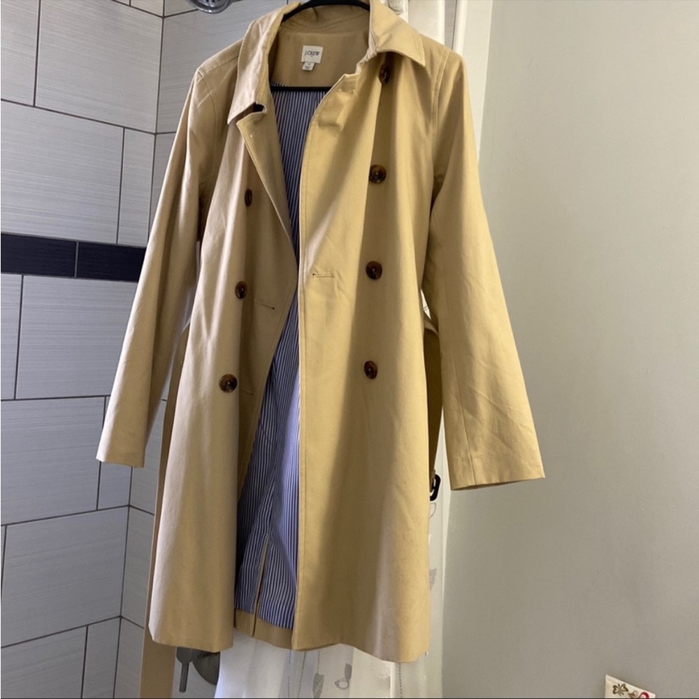 J Crew Tan Knee Length Coat